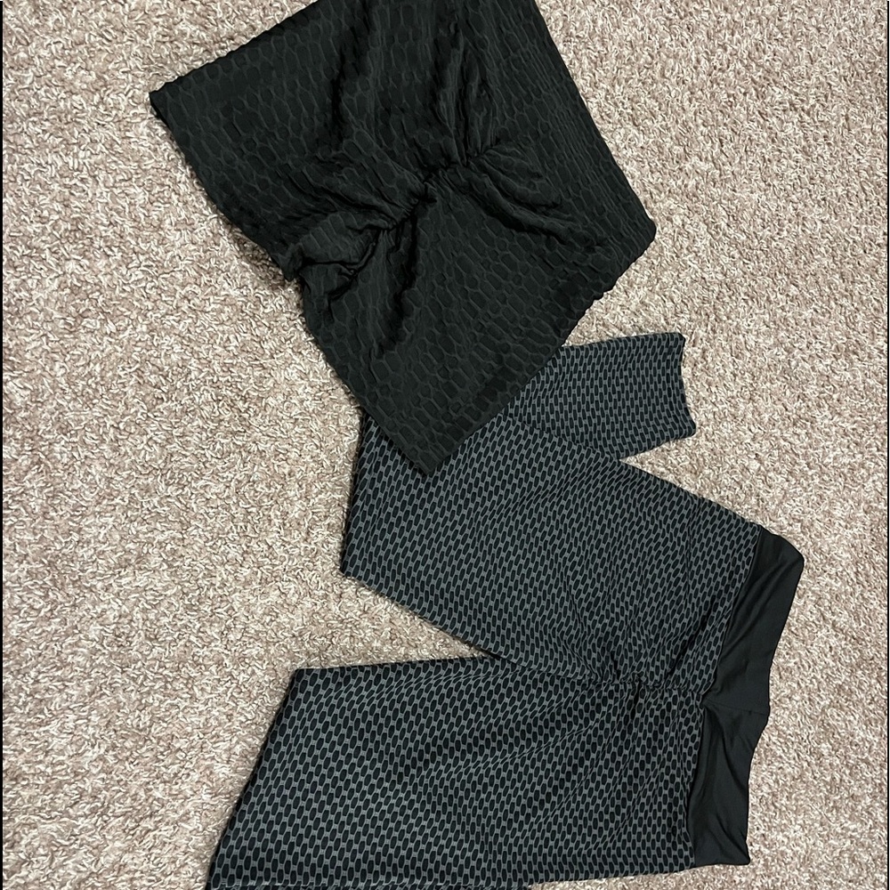 Them famous rutched work out pants